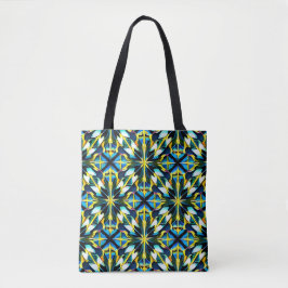 Shoulder Tote with Geometric Pattern トートバッグ