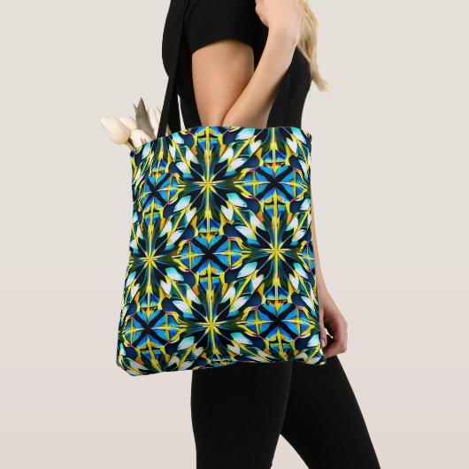 Shoulder Tote with Geometric Pattern トートバッグ (クローズアップ)