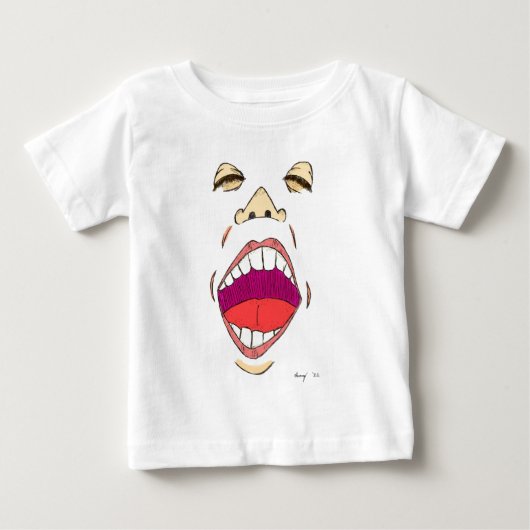 "Shout"乳児Tシャツ ベビーTシャツ (正面)