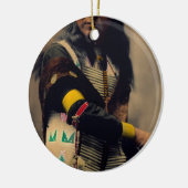 Shout At Oglala Sioux 1899 セラミックオーナメント (左)