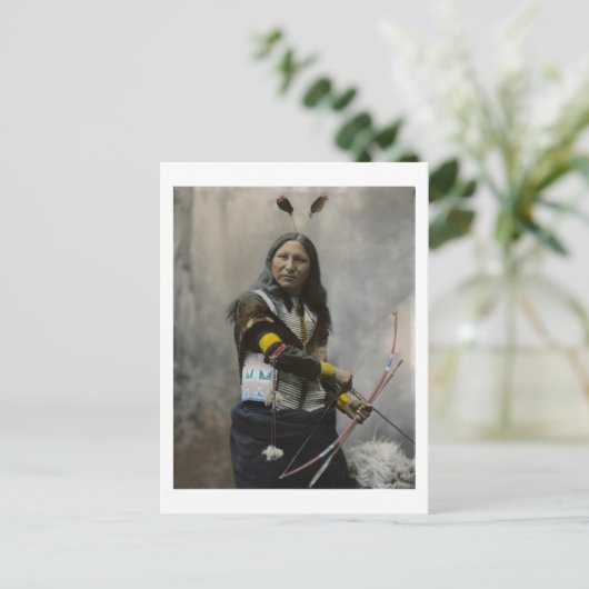 Shout At, Oglala Sioux, 1899 ポストカード (スタンド正面)