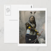 Shout At, Oglala Sioux, 1899 ポストカード (正面/裏面)