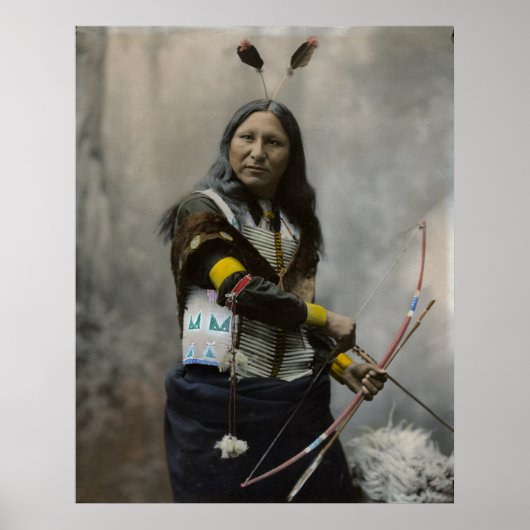 Shout At, Oglala Sioux, 1899 -ヴィンテージ ポスター (正面)