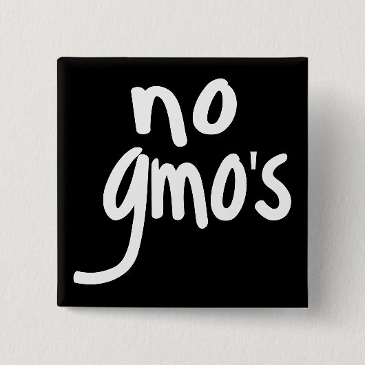 Shout No GMO's Protect our Food Black Badge 缶バッジ (正面)