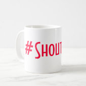 #ShoutItOut コーヒーマグカップ (正面左)