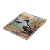 Shovelerはヴィンテージのイラストレーションを引込めます タイル (側面)