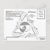 Shovelnose Sturgeon-Collage – はがき (裏面)