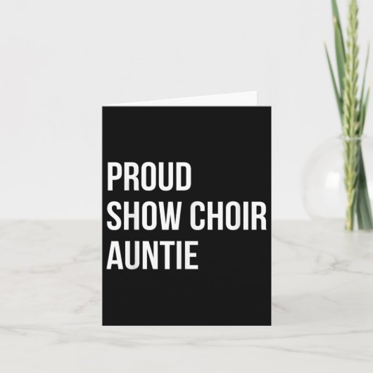 Show Choir Auntie  カード (正面)