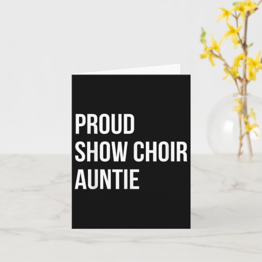 Show Choir Auntie カード (黄色い花)
