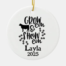 Show Heifer 4H Ornament セラミックオーナメント