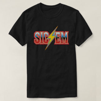 Show Highschool Football Spirit with Sic'Em Tシャツ