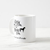 Show Horse Custom Name コーヒーマグカップ (正面左)