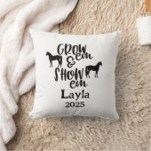 Show Horse Custom Name Pillow クッション (ブランケット)