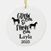 Show Horse Ornament, Rodeo Horse Ornament セラミックオーナメント (正面)