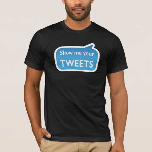 Show me your tweets tシャツ (正面)