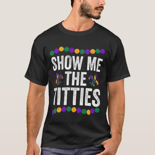 Show Meheitties Funny Mardi Grasee Meme Fat family Tシャツ (正面)