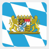 Show off your colors - Bayern/Bavaria スクエアシール (正面)