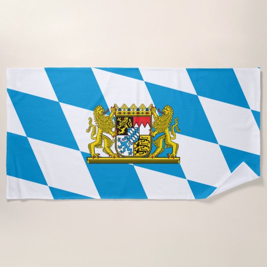 Show off your colors - Bayern/Bavaria ビーチタオル (正面)