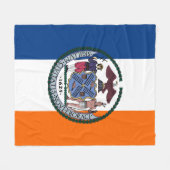 Show off your colors - New York フリースブランケット (正面(横))