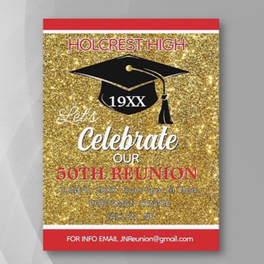 Show stopper Class Reunion invitation post card シーズンポストカード