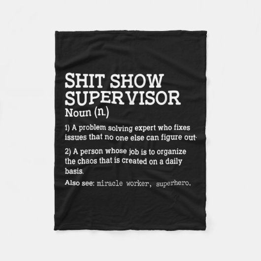 Show Supervisor A Problem Solving Expert Who Fixes フリースブランケット (正面)