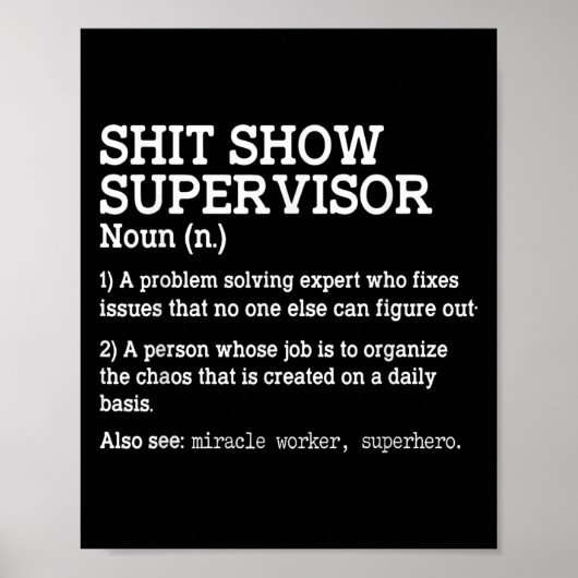 Show Supervisor A Problem Solving Expert Who Fixes ポスター (正面)