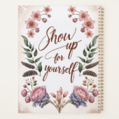 “Show Up for Yourself” with Custom Name プランナー手帳 (裏面)