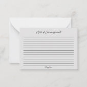 Show You Care Cute Bird Singing Bible Verse Card  ノートカード (裏面)