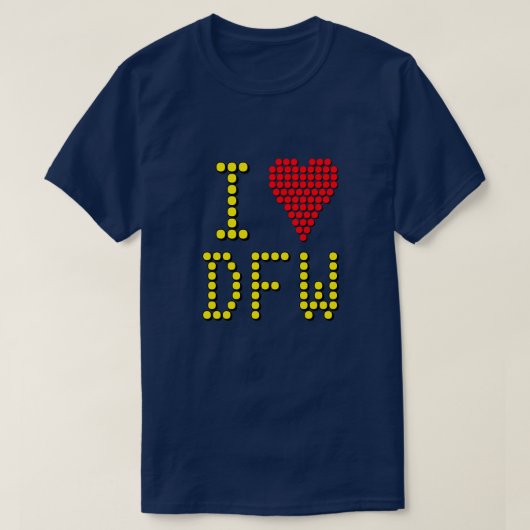 Show Your Airport Code Love T-Shirt Tシャツ (デザイン正面)