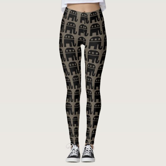 Show Your Support: Trump Colors Leggings レギンス (正面)