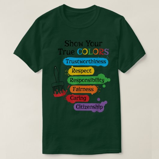Show your true colors tシャツ (デザイン正面)