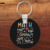 Show Your Work Funny Math Teacher First Day Byck T キーホルダー (正面)