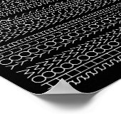 Show Your Work Math先生Hidden Message Mathema ポスター (角)