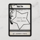 Showbill Information Enclosureの2つのヴィンテージを許可 エンクロージャーカード (裏面)