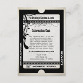 Showbill Information Enclosureの2つのヴィンテージを許可 エンクロージャーカード (正面)