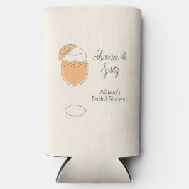 Shower and Spritz Bubbly Cocktail Bridal Shower スリム缶クーラー