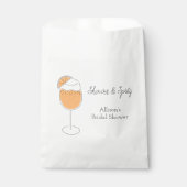 Shower and Spritz Bubbly Cocktail Bridal Shower フェイバーバッグ (正面)
