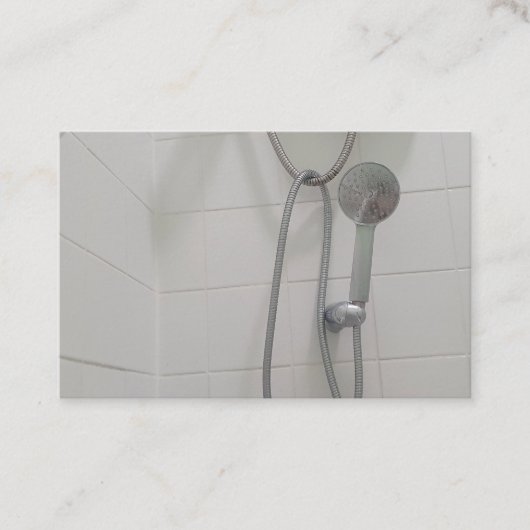 Shower bath bathroom business card 名刺 (正面)