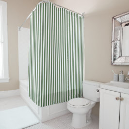 Shower Curtain - Forest Green Pattern シャワーカーテン