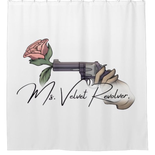 Shower Curtain- Ms. Velvet Revolver シャワーカーテン (正面)