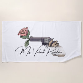 Shower Curtain- Ms. Velvet Revolver ビーチタオル