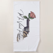 Shower Curtain- Ms. Velvet Revolver ビーチタオル (正面)