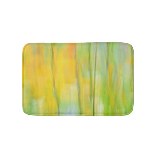 Shower Curtain Multicolor Yellow Green Orange Blue バスマット (正面)