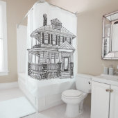 shower curtain of 22 Montagu Street シャワーカーテン (インサイチュ)