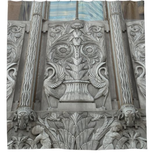 Shower Curtain - Rams & Cherubs シャワーカーテン (正面)