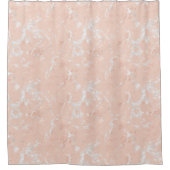Shower Curtain - Rose Gold Marble Pattern シャワーカーテン (正面)