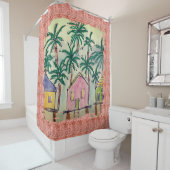 Shower Curtain Tropical Paint Stroke シャワーカーテン (インサイチュ)