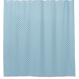 Shower curtain with a light blue and white  シャワーカーテン