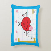 Shower Love: Blue アクセントクッション (裏面(縦))