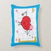 Shower Love: Blue アクセントクッション (正面(垂直))